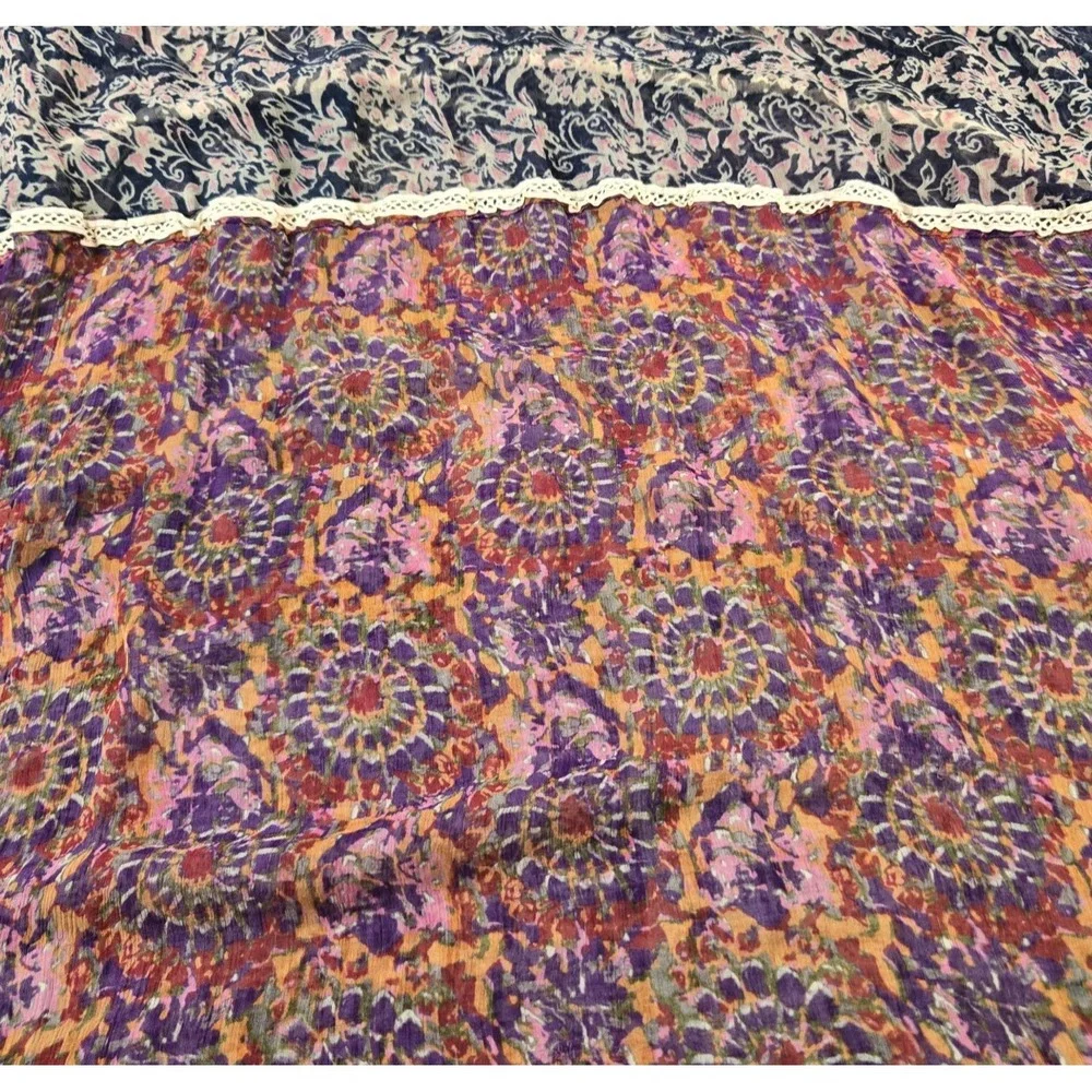 Unbranded Women's Infinity Scarf Multi‎ Patterned Crochet Trimmed